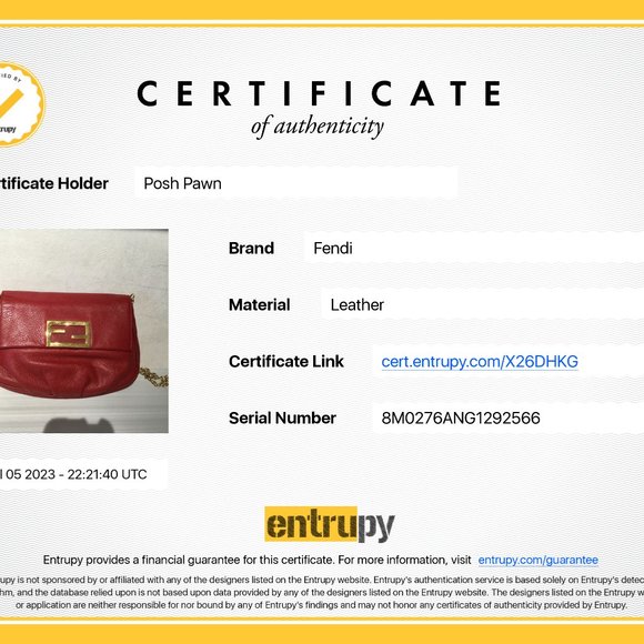 Authentic Fendi Red Leather Fendista Pochette Crossbody Bag - Picture 11 of 11